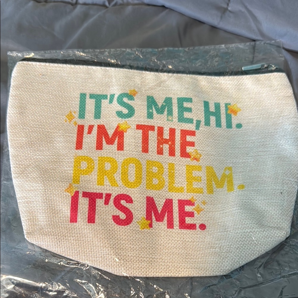 Colorful Text Canvas Pouch